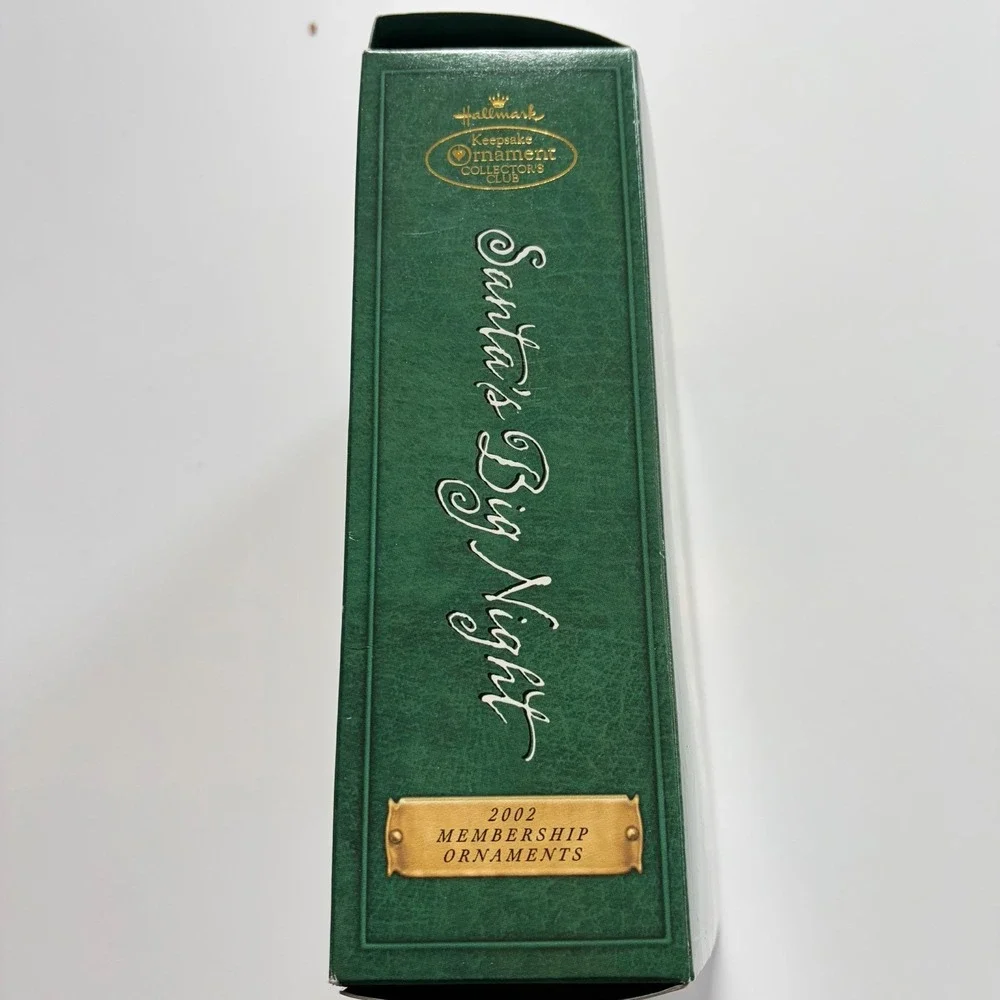 Hallmark 2002 Collector's Club Ornament Santa's Big Night Journal 4 Piece Set‎
